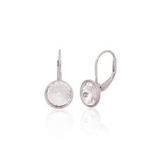 Серебряные серьги 925 пробы «Вортекс XII»
