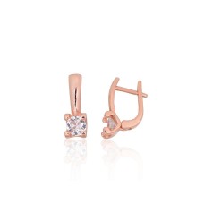 Серебряные серьги 925 пробы с цирконами «Юнона XXV»