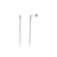 Sterling Silver Cubic Zirconia Stud Earrings “Crystal Path”