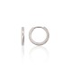 Sterling Silver Hoop Earrings “Menora V”