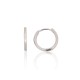 Sterling Silver Hoop Earrings “Menora IV”