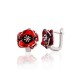 925 Sterling Silver Enamel Earrings “Tango II”