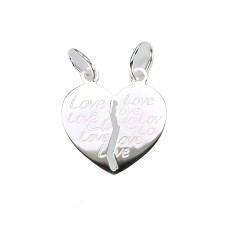 Sidabrinis pakabukas „Love“