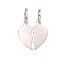 Sidabrinis pakabukas „Two Hearts“