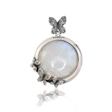 Sterling Silver Moonstone Pendant “Nocturne”
