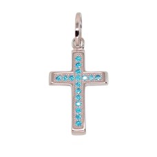 Sidabrinis kryželis su cirkoniais „Sacred Cross VIII“