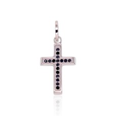 Sidabrinis kryželis su cirkoniais „Sacred Cross III“