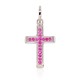 Sterling Silver Cubic Zirconia Cross Pendant “Sacred Cross VII”