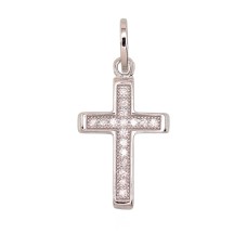 Sidabrinis kryželis su cirkoniais „Sacred Cross IX“