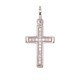 Sidabrinis kryželis su cirkoniais „Sacred Cross IX“