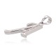 Sterling Silver Cubic Zirconia Letter Pendant “A II”