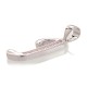 Sterling Silver Cubic Zirconia Letter Pendant “J II”