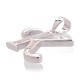 Sterling Silver Cubic Zirconia Letter Pendant “K II”