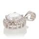 Sterling Silver Cubic Zirconia Pendant “Hearts and Arrows II”