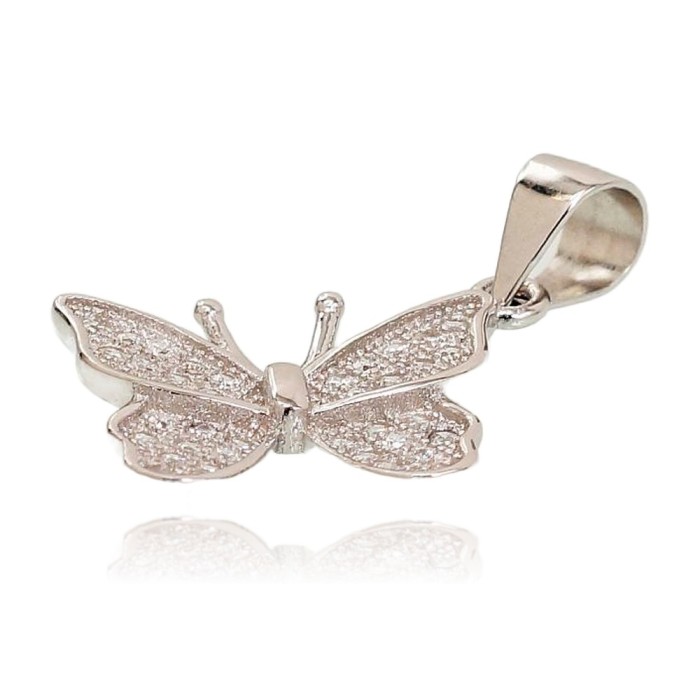 Sidabrinis pakabukas su cirkoniais „Butterfly IV“