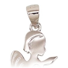 Sterling Silver Cubic Zirconia Pendant “Angel X”