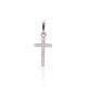 Sterling Silver Cubic Zirconia Cross Pendant “Cathedral Light X”