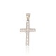 Sidabrinis kryželis su cirkoniais „Sacred Cross IV“