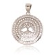 Sterling Silver Cubic Zirconia Pendant “Yggdrasil III”