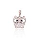 Children's Sterling Silver Cubic Zirconia Pendant “Owl IV”