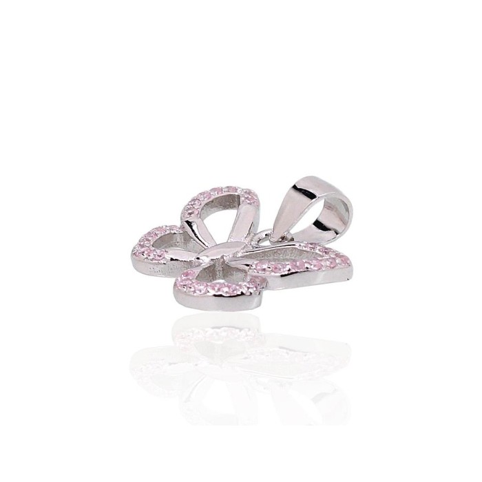 Sterling Silver Cubic Zirconia Pendant “Butterfly”