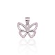 Sterling Silver Cubic Zirconia Pendant “Butterfly”