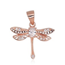 Sidabrinis pakabukas su cirkoniais „Dragonfly II“