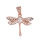 Sterling Silver Cubic Zirconia Pendant “Dragonfly II”