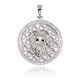 Sterling Silver Cubic Zirconia Pendant “Leo”