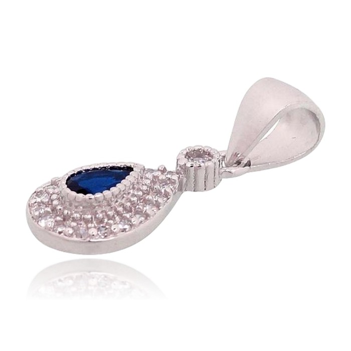 Sterling Silver Cubic Zirconia Pendant “Princess Tear II”