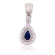 Sterling Silver Cubic Zirconia Pendant “Princess Tear II”