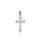 Sterling Silver Cubic Zirconia Cross Pendant “Grace II”