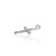 Sterling Silver Cubic Zirconia Cross Pendant “Cathedral Light VI”