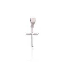 Sidabrinis kryželis su cirkoniais „Sacred Cross“