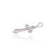 Sterling Silver Cubic Zirconia Cross Pendant “Grace”