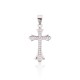 Sterling Silver Cubic Zirconia Cross Pendant “Grace”