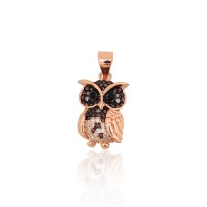 Sterling Silver Cubic Zirconia Pendant “Owlet”