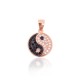 Sidabrinis pakabukas su cirkoniais „Yin and Yang III“
