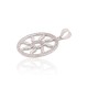 Sterling Silver Cubic Zirconia Pendant “Sun IV”