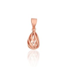 Sterling Silver Pendant “Drop Weave”