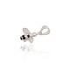 Sterling Silver Cubic Zirconia and Enamel Pendant “Pchelka”