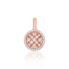 Sterling Silver Cubic Zirconia Pendant “Brocade”