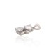 Sterling Silver Cubic Zirconia Pendant “Crystal Cat”