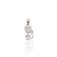 Sterling Silver Cubic Zirconia Pendant “Crystal Cat”