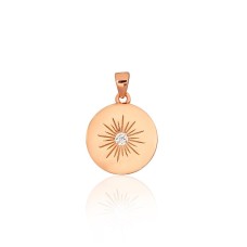 Sterling Silver Cubic Zirconia Pendant “Starburst II”