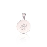 Sidabrinis pakabukas su cirkoniais „Starburst“