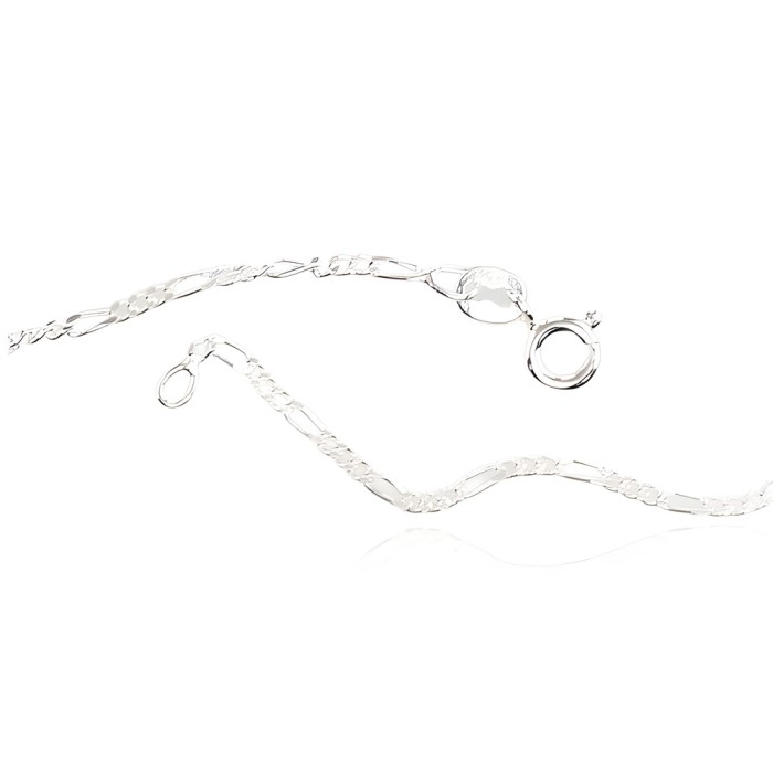 Italian 925 Sterling Silver Chain “Figaro III”
