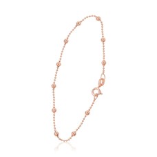 Itališka sidabrinė grandinėlės apyrankė „Beads IV“