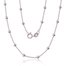 Itališka sidabrinė grandinėlė „Beads II“