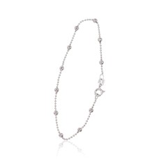 Itališka sidabrinė grandinėlės apyrankė „Beads V“